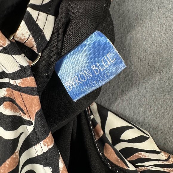 Byron Blue Australia Womens 12 US 1 Piece Scoop Neck Tankini Swim Suit - Picture 6 of 11